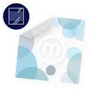 Weißdruck auf transparente monomere Klebefolie - Master