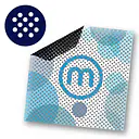 Perforierte Klebefolie mit Digitaldruck - Master