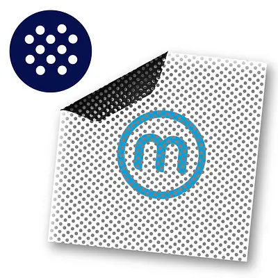 Perforierte Klebefolie mit Digitaldruck primary image
