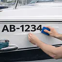 Bootskennzeichen als Klebeschrift - Master