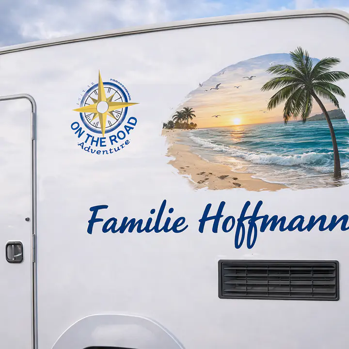 Wohnwagen & Caravan Aufkleber Druck - Master