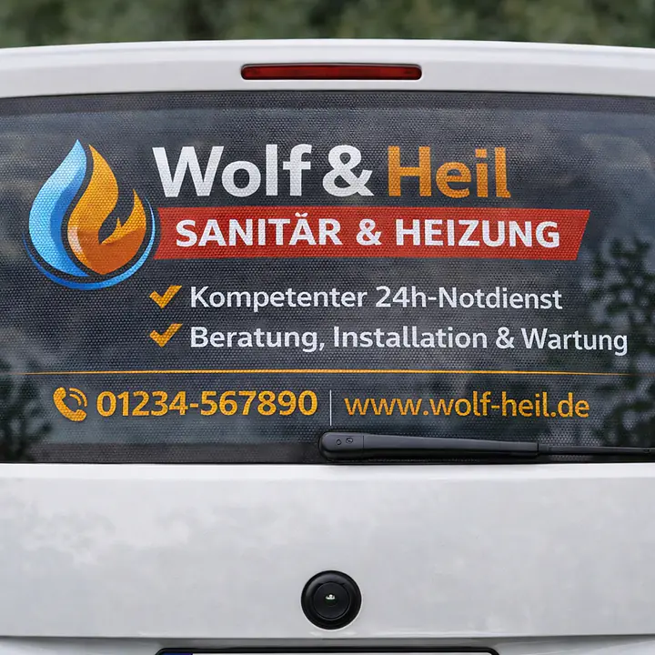 Película perfurada para vidro traseiro com impressão - Master