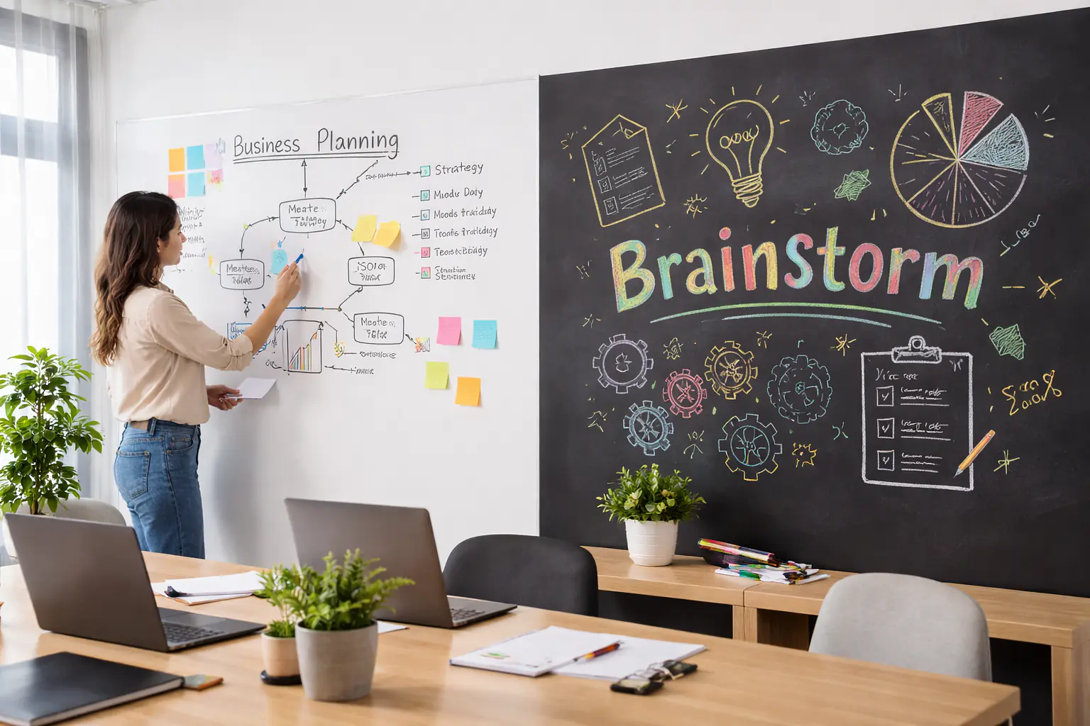 whiteboard tafel header