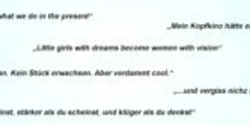 Lieblingszitat gefällig?