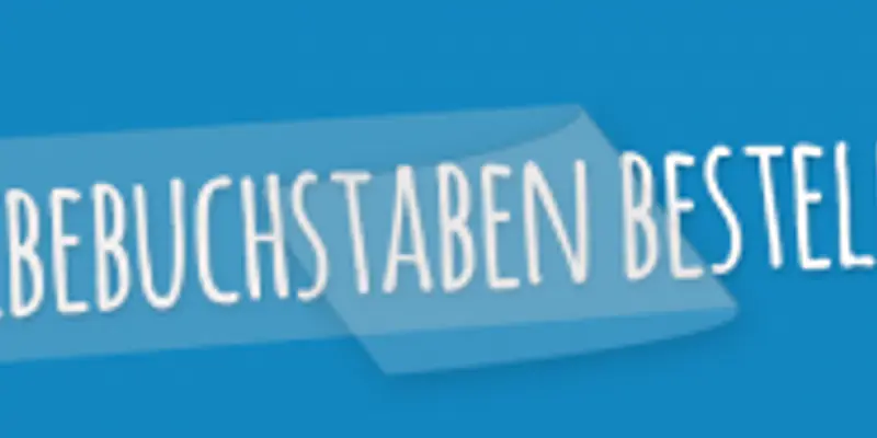 So bestellst Du Klebebuchstaben