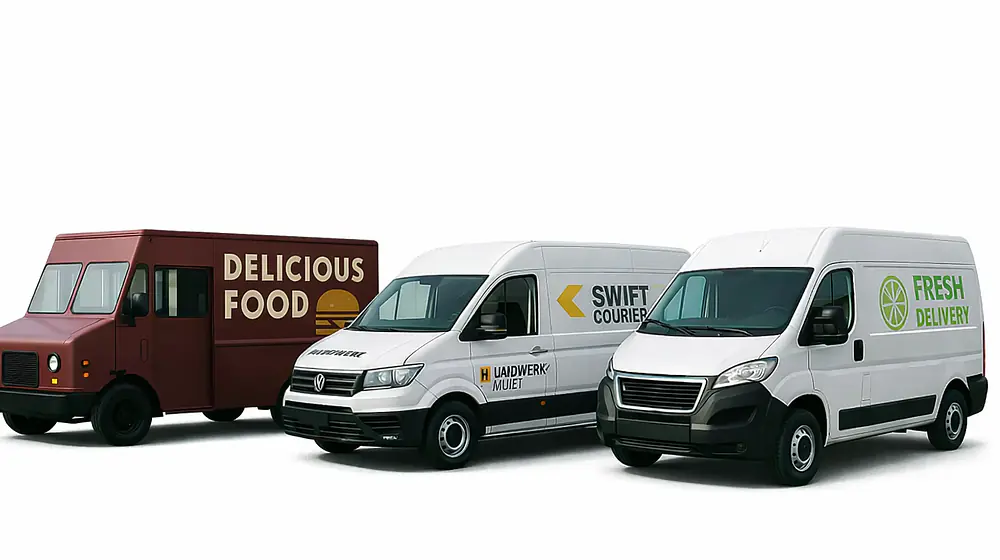 Lettere adesive e pellicole per auto, furgoni, camion, rimorchi e barche