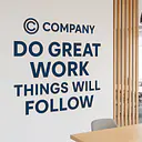 Wandtattoo Schriftzug individuell - Master