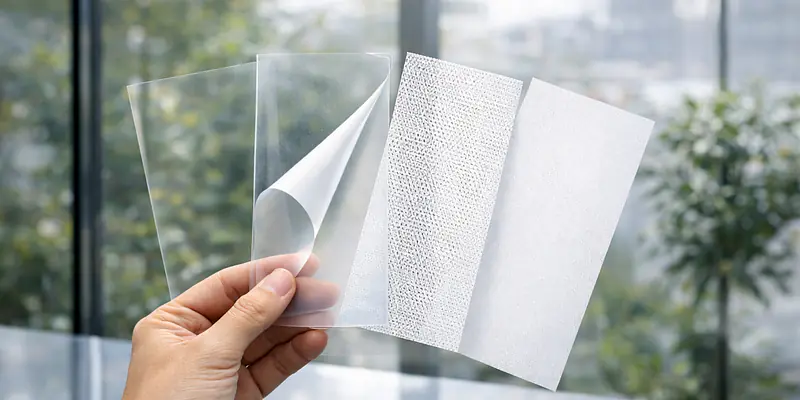 Welche Folie ist die richtige? Klebefolie, Adhäsionsfolie, Lochfolie oder Milchglasfolie