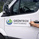 Pegatinas magnéticas para coches de empresas - Master