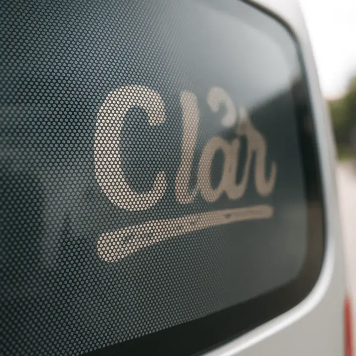 Película perfurada para vidro traseiro com impressão - Master