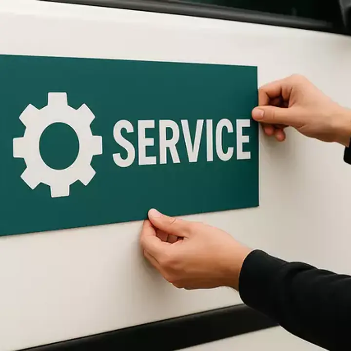 Magnetic Car Stickers for Companies - Master