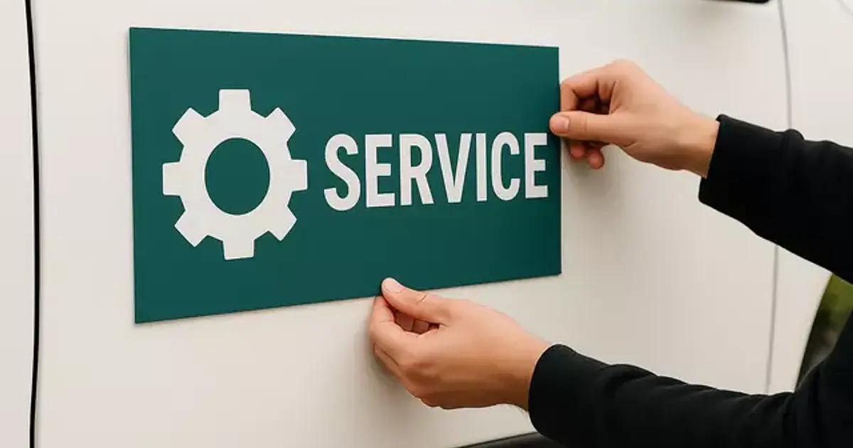 Work Vehicle Sticker Magnetic Car Stickers for Companies – Custom Made | myfolie