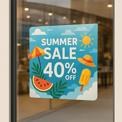 Logo oder Motiv als Schaufensteraufkleber secondary image