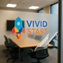 Milchglasfolie mit Logodruck - Master