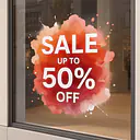 Adesivo per vetrine con stampa bianca - Master