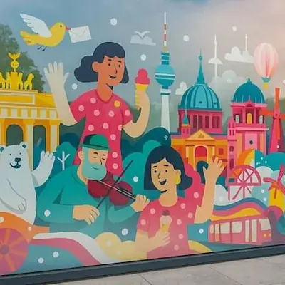 Schaufensteraufkleber mit Weißdruck secondary image