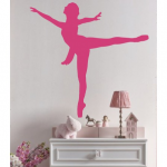 Ballett Tänzerin aus Klebefolie als Wandtattoo