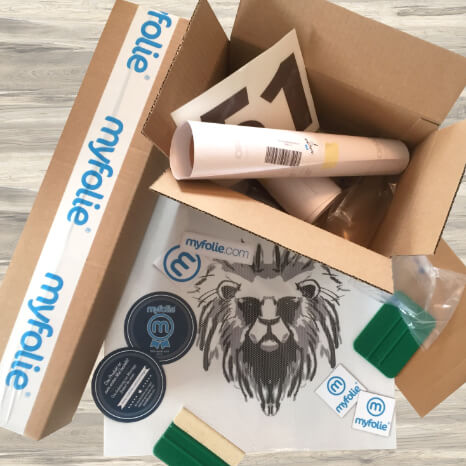 Montage Klebefolie Schritt 1: Auspacken